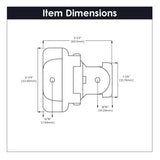 Double Demountable Hinge Collection Hinge Double Demountable 1/4 Inch Overlay (2 Hinges/Per Pack) - Hickory Hardware