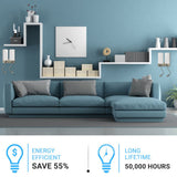 Double Head Acrylic Wall Sconce, Brushed Nickel Finish, With LED 2*1W, 1 USB, 2 Switches & 2 outlet, Bedside Wall Lights with Reading Lamp, for Bedroom Living Room Hotels