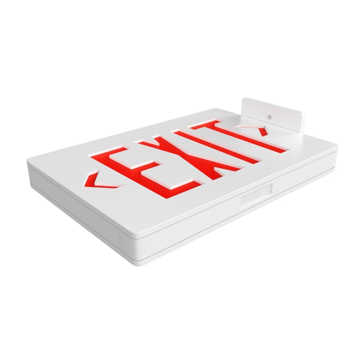 Double Sided LED Emergency EXIT Sign(Side & Ceiling Mount), 4W, AC120-277V, UL, 90-min Battery Backup, Operating Temp: 0°C~40°C