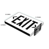 Double Sided LED Emergency EXIT Sign(Side & Ceiling Mount), 4W, AC120-277V, UL, 90-min Battery Backup, Operating Temp: 0°C~40°C