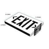 Double Sided LED Emergency EXIT Sign(Side & Ceiling Mount), 4W, AC120-277V, UL, 90-min Battery Backup, Operating Temp: 0°C~40°C