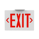 Double Sided LED Emergency EXIT Sign(Side & Ceiling Mount), 4W, AC120-277V, UL, 90-min Battery Backup, Operating Temp: 0°C~40°C