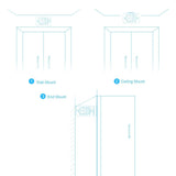 Double Sided LED Emergency EXIT Sign(Side & Ceiling Mount), 4W, AC120-277V, UL, 90-min Battery Backup, Operating Temp: 0°C~40°C
