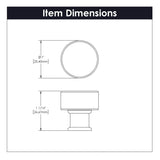 Drawer Knob 1 Inch Diameter - Midway Collection