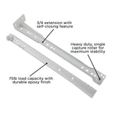 Drawer Slide Bottom Mount 3/4 Extension 12 Inch - Hickory Hardware