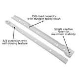 Drawer Slide Side Mount 3/4 Extension 12 Inch - Hickory Hardware