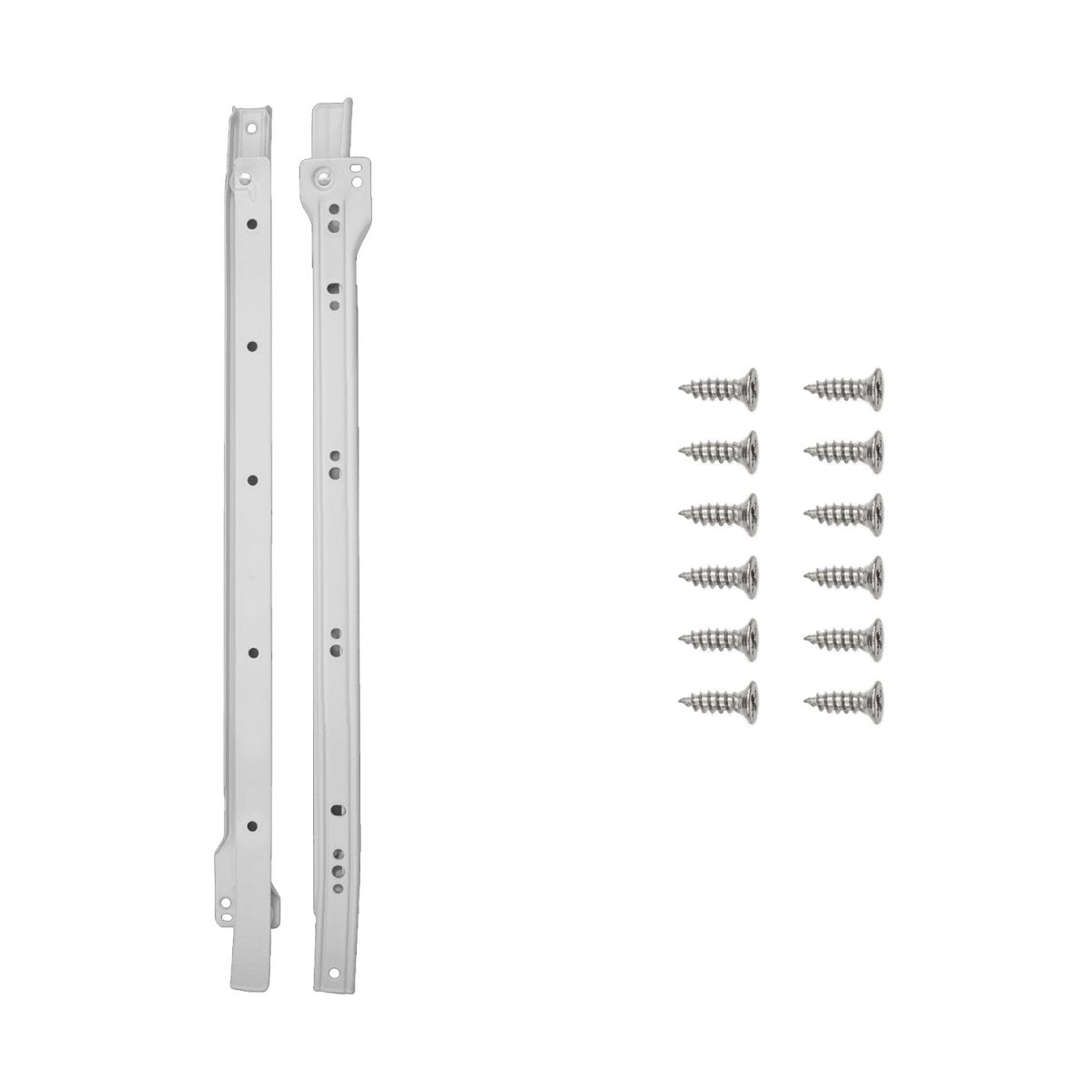 Drawer Slide Side Mount 3/4 Extension 12 Inch - Hickory Hardware