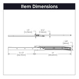 Drawer Slide Side Mount 3/4 Extension 12 Inch - Hickory Hardware