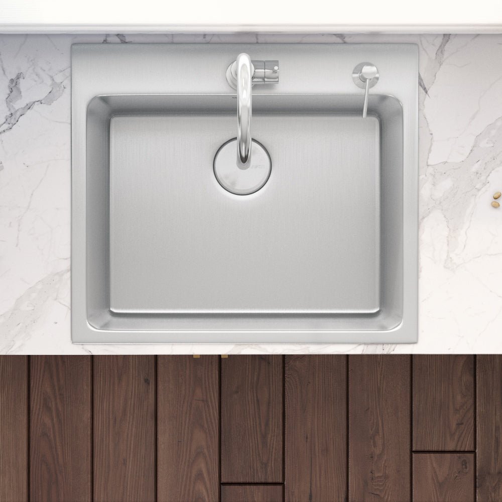 Drop-in Topmount Kitchen Sink 16 Gauge Stainless Steel Single Bowl