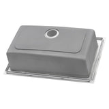 Drop-in Topmount Kitchen Sink 16 Gauge Stainless Steel Single Bowl