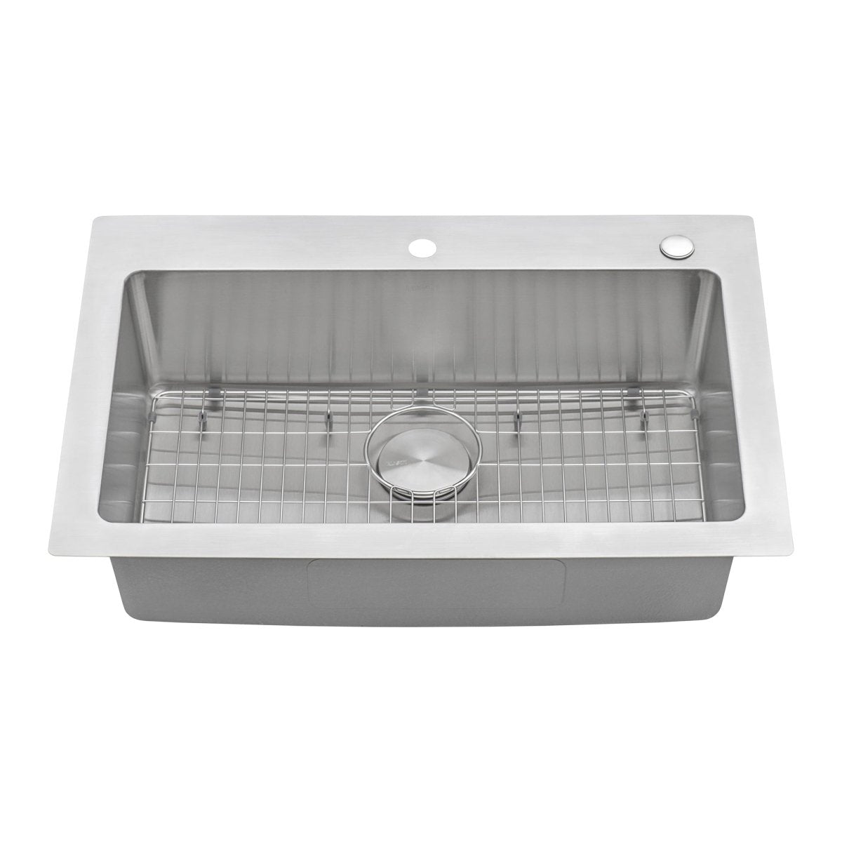 Drop-in Topmount Kitchen Sink 16 Gauge Stainless Steel Single Bowl