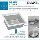 Drop-in Topmount Kitchen Sink 16 Gauge Stainless Steel Single Bowl