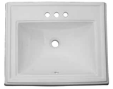 Dugout -  Drop-In Porcelain Lavatory Sink 22 1/2" x 18 1/4"