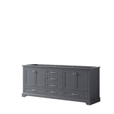Dukes 80" Dark Grey Vanity Cabinet Only