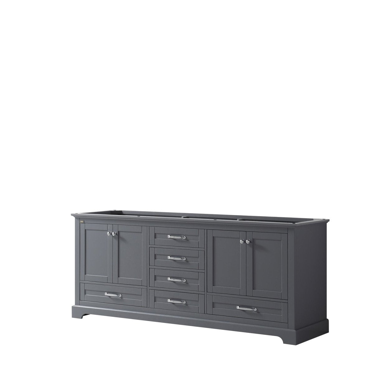 Dukes 80" Dark Grey Vanity Cabinet Only