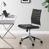 Jive Ribbed Armless Mid Back Swivel Conference Computer Chair In Mulitcolor