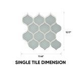 Element Cloud Arabesque Glossy Glass Mosaic