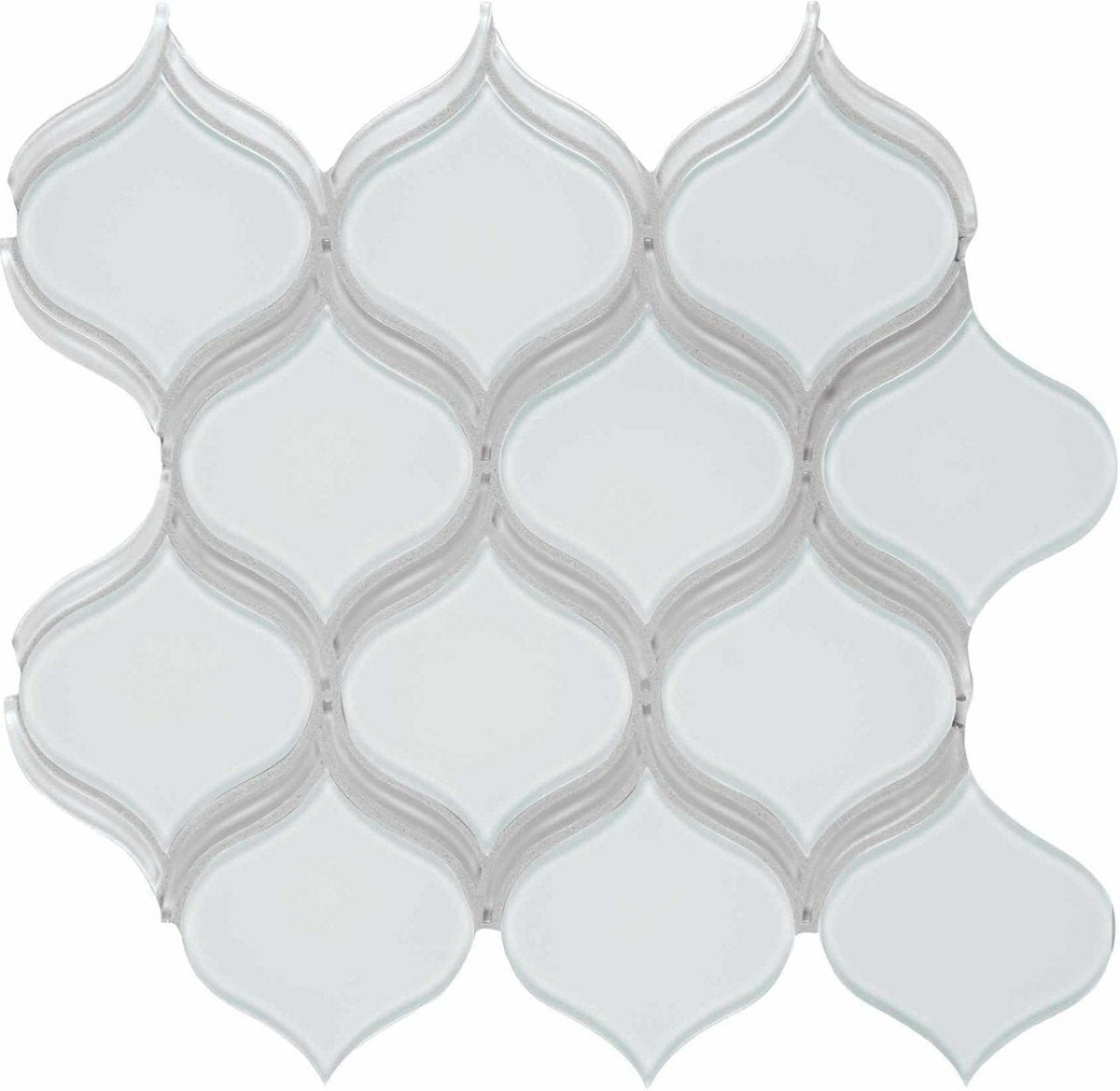 Element Ice Arabesque Glossy Glass Mosaic