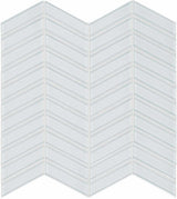 Element Ice Chevron Glossy Glass Mosaic