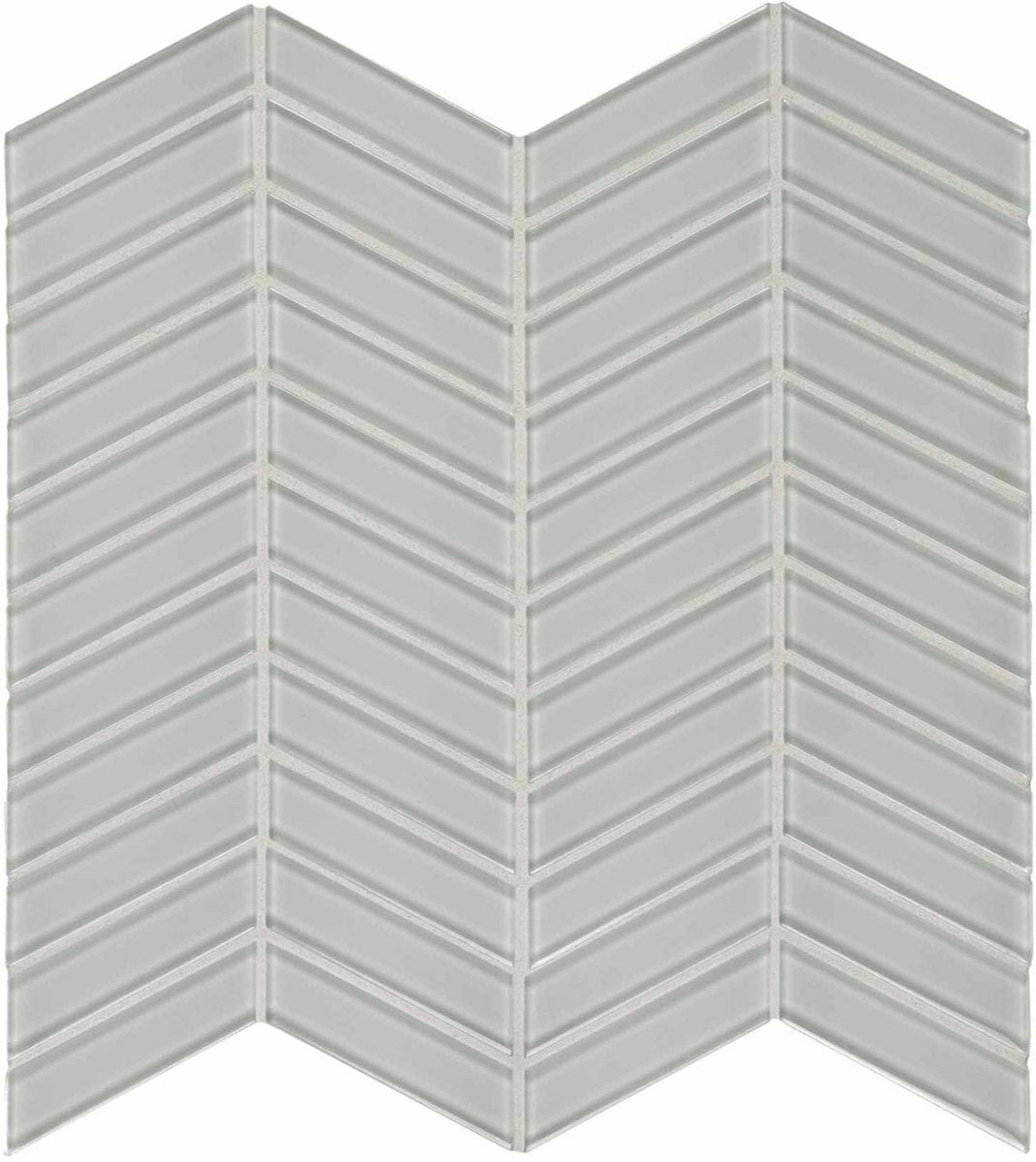 Element Mist Chevron Glossy Glass Mosaic