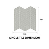 Element Mist Chevron Glossy Glass Mosaic