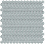 Element Shadow Penny Round Glossy Glass Mosaic