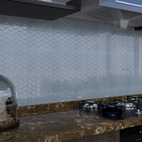 Element Shadow Petal Glossy Glass Mosaic