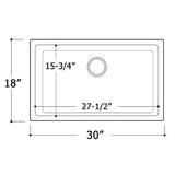 Fireclay Undermount / Drop-in Topmount Kitchen Sink Single Bowl - White