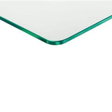 Floating Glass Shelves In Rectangular Shape - 5 In. X 15 In.