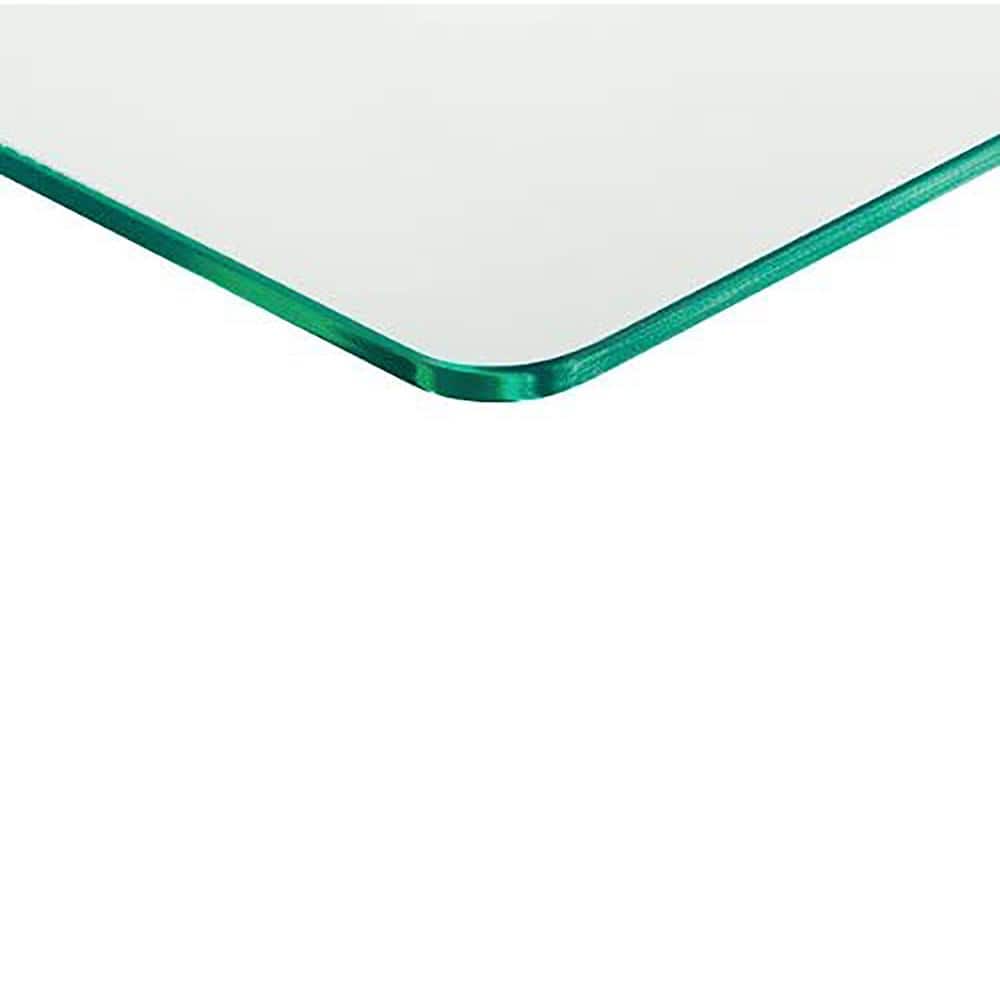 Floating Glass Shelves In Rectangular Shape - 5 In. X 15 In.