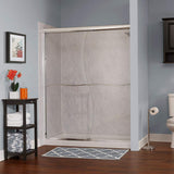 Semi-Framed Sliding Bypass Glass Shower Door - Cove