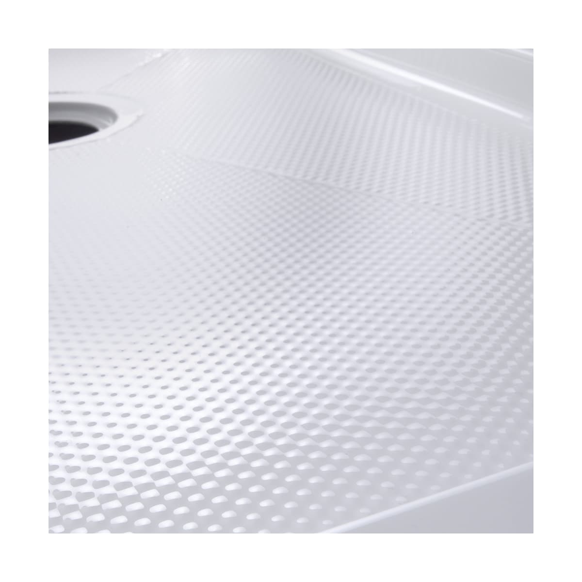 Foremost White Single Curb Shower Base With Center Drain