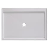 Foremost White Single Curb Shower Base With Center Drain