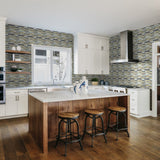 Fusion Oxide Random Strip Glossy Glass Mosaic