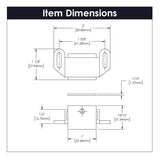 Gate Catch 1-5/8 Inch Center to Center - Hickory Hardware