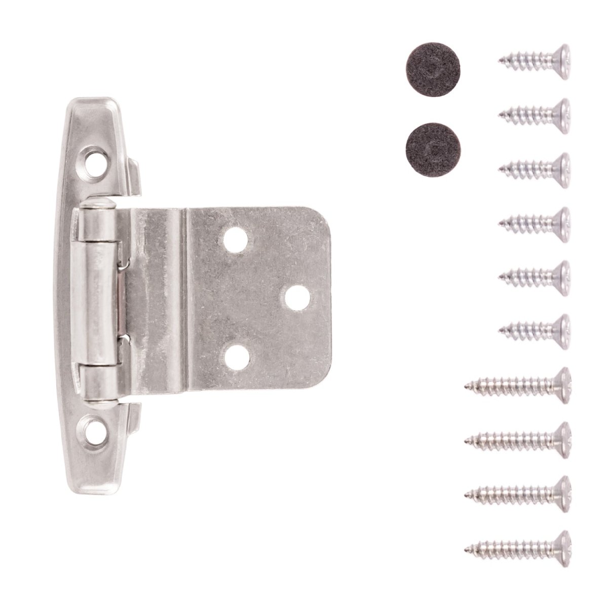 Gate Hinge 3/8 Inch Inset Surface Face Frame Self-Close (2 Hinges/Per Pack) - Hickory Hardware