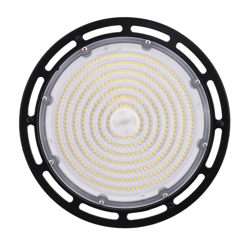 Gen13 100W UFO LED High Bay Light, 4000K, AC120-277V, 90° PC lens, IP65 Factory Warehouse Industrial Lighting, Black