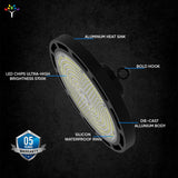 Gen13 UFO LED High Bay Light, 150W, 5700K, 21450LM, Dimmable, UL, DLC Listed, For LED Warehouse Lights Commercial Shop Workshop Garage Factory Lighting Fixture