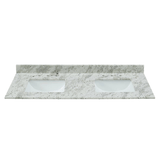 Glacier White Granite Rectangular  Bathroom Vanity Sink Top