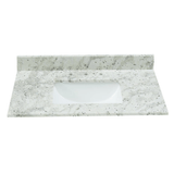 Glacier White Granite Rectangular  Bathroom Vanity Sink Top