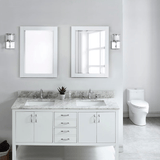 Glacier White Granite Rectangular  Bathroom Vanity Sink Top