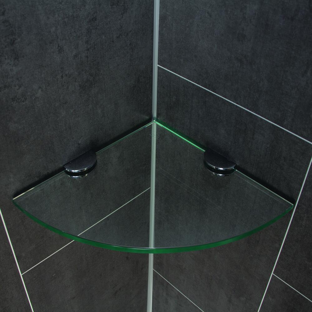Glass Corner Shower - Oval 10 In. X 10 In.
