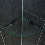 Glass Corner Shower - Oval 10 In. X 10 In.