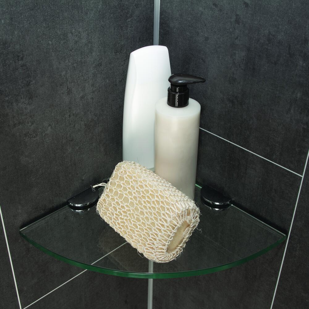 Glass Corner Shower - Oval 10 In. X 10 In.