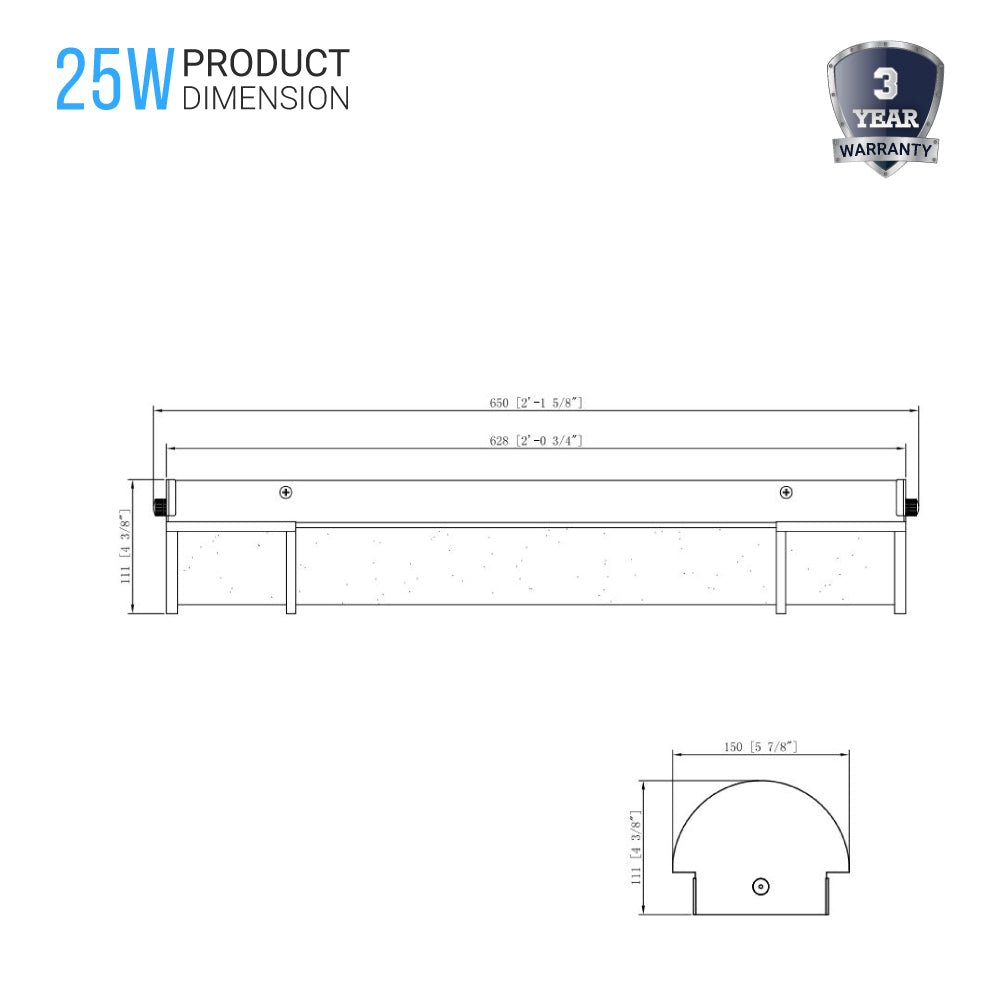 Half Cylinder Bathroom Light Fixtures, CCT Changeable, Dimmable , Brushed Nickel Finish, Bathroom Vanity Lighting