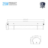 Half Cylinder Bathroom Light Fixtures, CCT Changeable, Dimmable , Brushed Nickel Finish, Bathroom Vanity Lighting