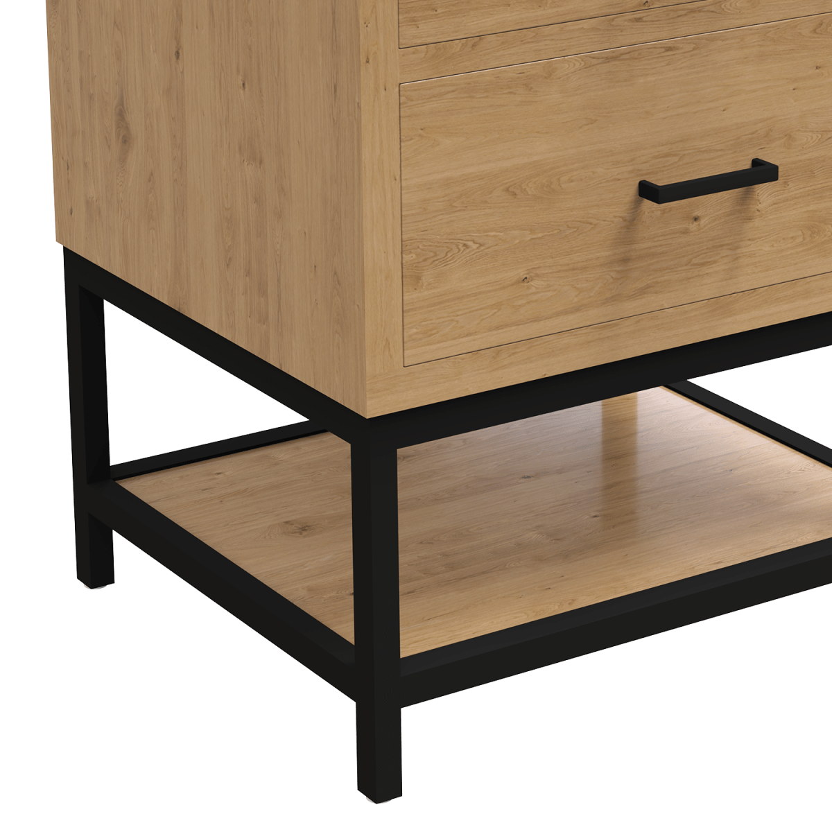Hartley 24 In. Freestanding Bathroom Vanity with Metal Frame, Carrara White Engineered Stone Sink Top with 4 In. Backsplash in Washed Greige Finish