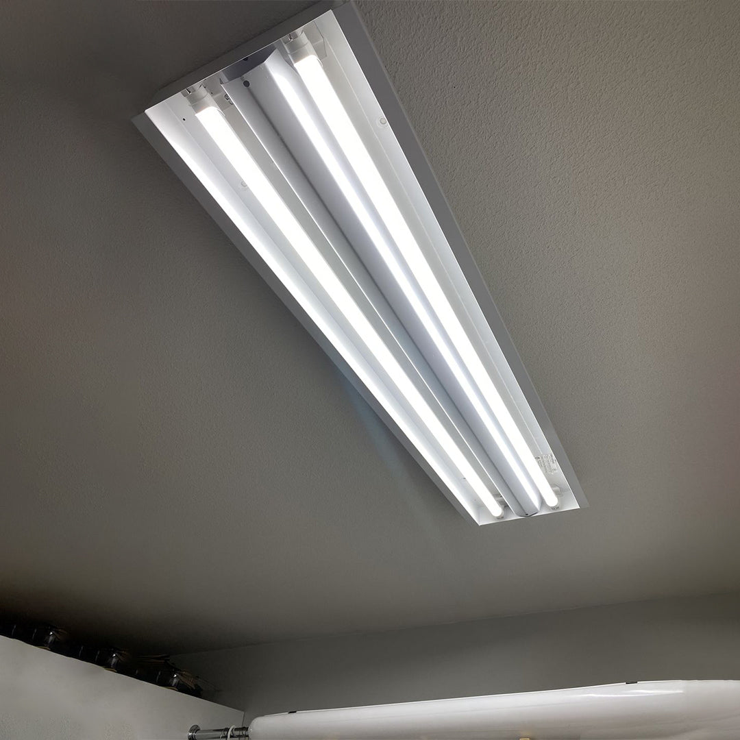 Hybrid T8 4ft LED Tube/Bulb - 22w/20w/18w/15w/ 12w/10w Wattage Adjustable, 130lm/w, 3000k/3500k/4000k/5000k/ 6000k/6500k CCT Changeable, Frosted, Base G13, Single End/Double End Power - Ballast Compatible or Bypass