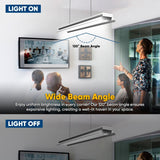 Hybrid T8 4ft LED Tube/Bulb - 22w/20w/18w/15w/ 12w/10w Wattage Adjustable, 130lm/w, 3000k/3500k/4000k/5000k/ 6000k/6500k CCT Changeable, Frosted, Base G13, Single End/Double End Power - Ballast Compatible or Bypass