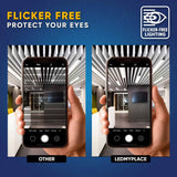 Hybrid T8 4ft LED Tube/Bulb - 22w/20w/18w/15w/ 12w/10w Wattage Adjustable, 130lm/w, 3000k/3500k/4000k/5000k/ 6000k/6500k CCT Changeable, Frosted, Base G13, Single End/Double End Power - Ballast Compatible or Bypass